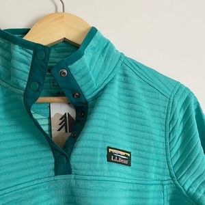 LLBean Aqua Airlight Pullover
